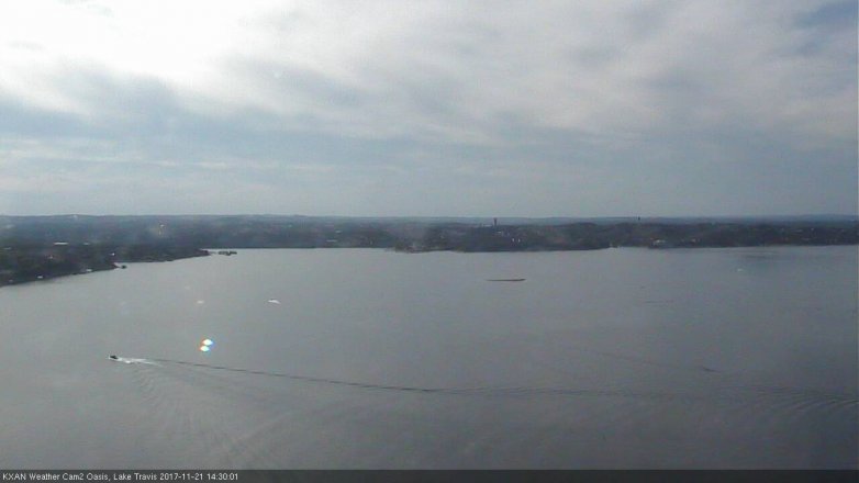 Lake Travis webcam, November 21, 2017 1:35 PM CT