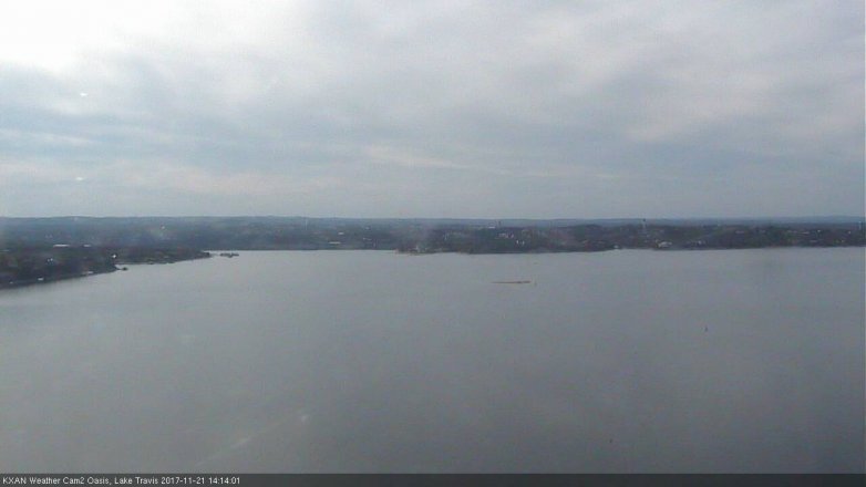 Lake Travis webcam, November 21, 2017 1:45 PM CT