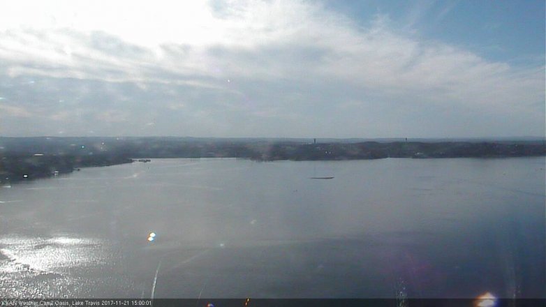 Lake Travis webcam, November 21, 2017 2:20 PM CT