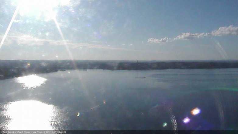 Lake Travis webcam, November 21, 2017 2:45 PM CT