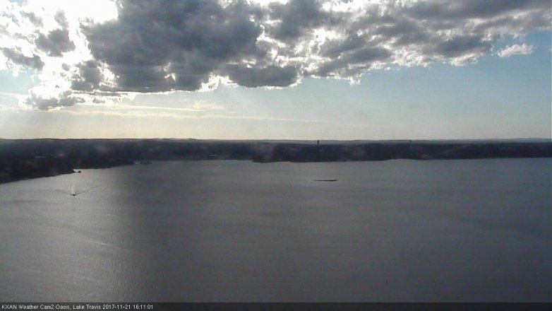Lake Travis webcam, November 21, 2017 3:25 PM CT