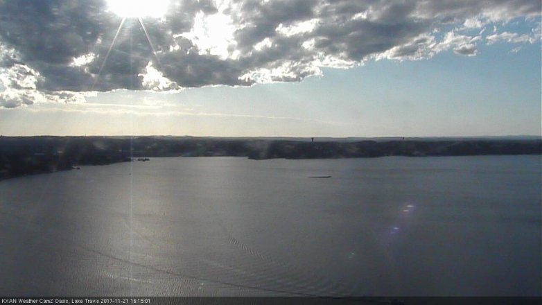 Lake Travis webcam, November 21, 2017 3:40 PM CT