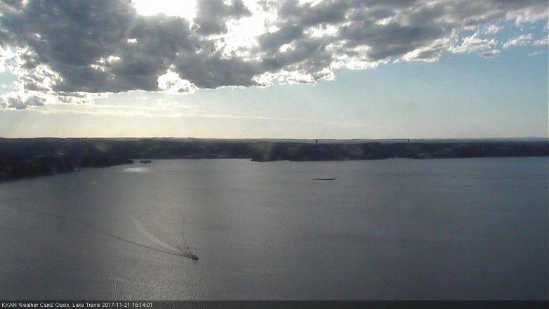 Lake Travis webcam, November 21, 2017 3:45 PM CT
