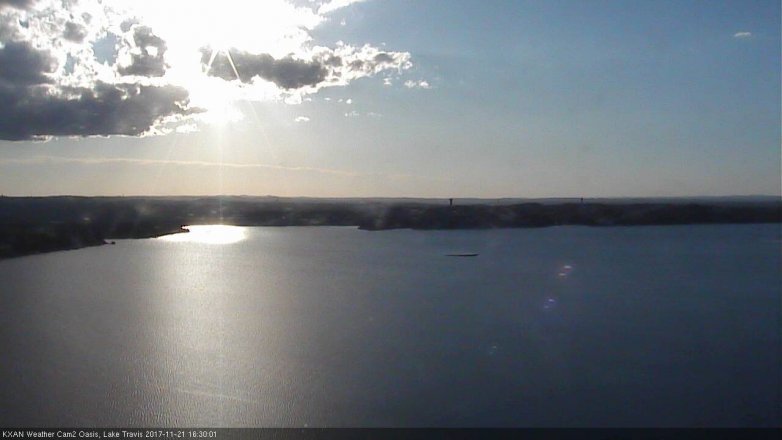 Lake Travis webcam, November 21, 2017 3:55 PM CT