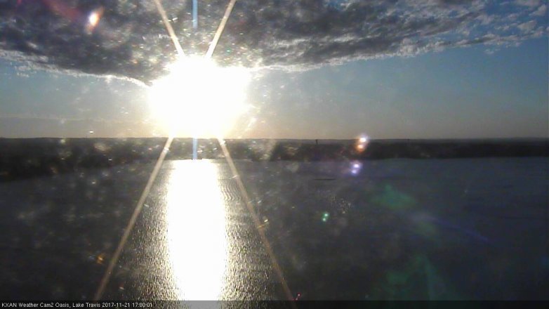 Lake Travis webcam, November 21, 2017 4:05 PM CT