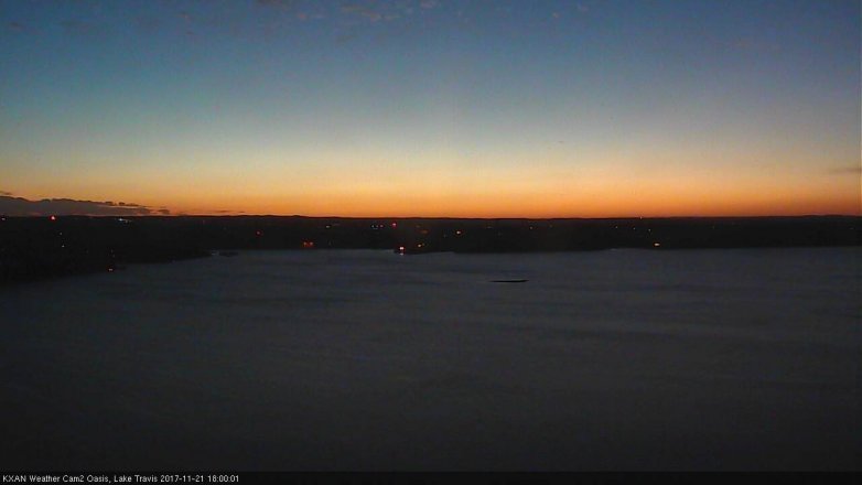 Lake Travis webcam, November 21, 2017 5:05 PM CT
