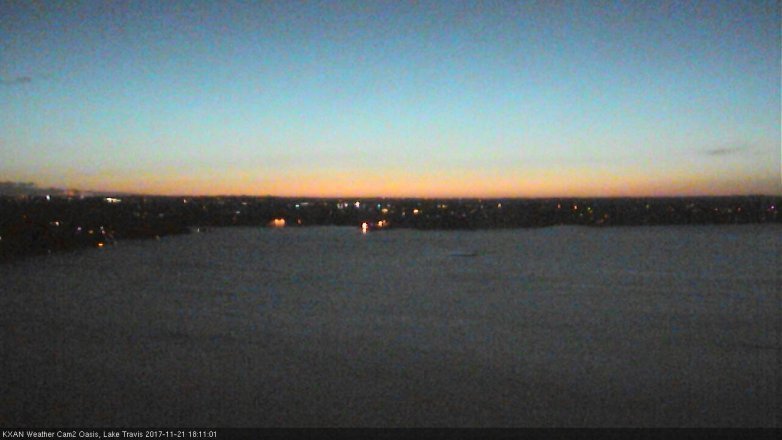 Lake Travis webcam, November 21, 2017 5:30 PM CT