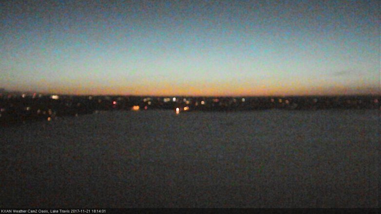 Lake Travis webcam, November 21, 2017 5:45 PM CT