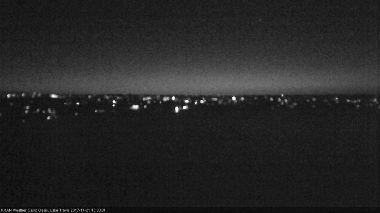 Lake Travis webcam, November 21, 2017 5:50 PM CT