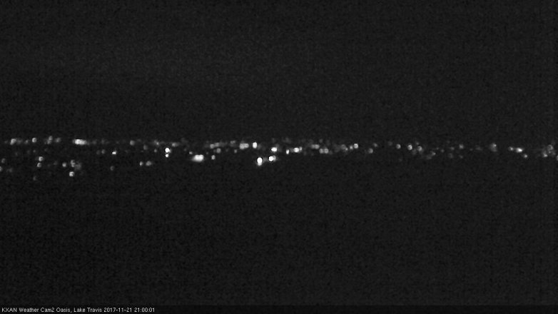 Lake Travis webcam, November 21, 2017 8:30 PM CT