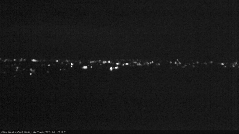 Lake Travis webcam, November 21, 2017 9:25 PM CT