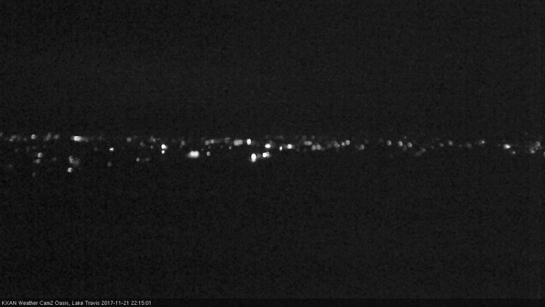 Lake Travis webcam, November 21, 2017 9:30 PM CT