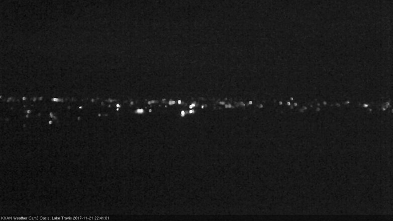 Lake Travis webcam, November 21, 2017 9:45 PM CT