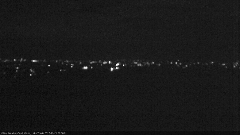 Lake Travis webcam, November 21, 2017 10:05 PM CT