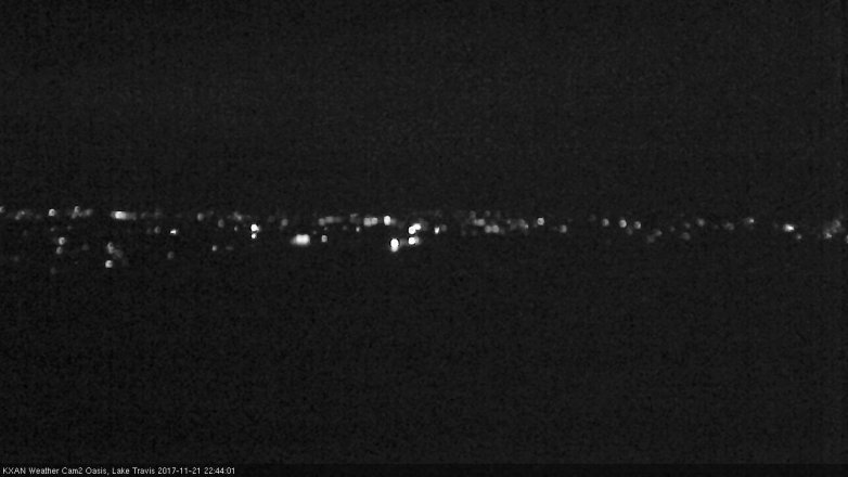 Lake Travis webcam, November 21, 2017 10:15 PM CT