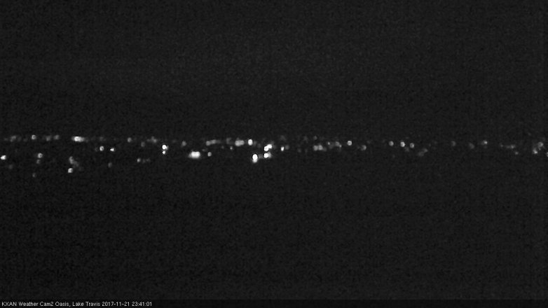 Lake Travis webcam, November 21, 2017 10:45 PM CT