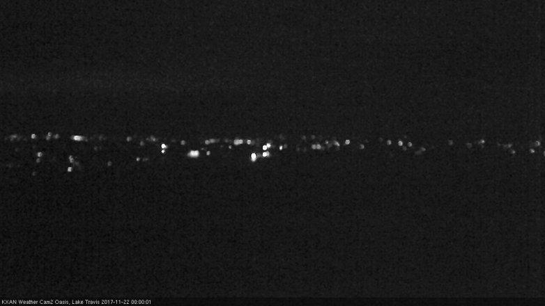Lake Travis webcam, November 21, 2017 11:25 PM CT
