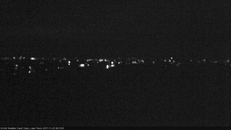 Lake Travis webcam, November 21, 2017 11:30 PM CT