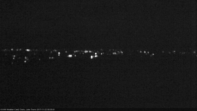 Lake Travis webcam, November 21, 2017 11:50 PM CT