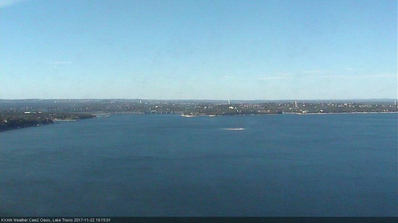 Lake Travis webcam, November 22, 2017 9:25 AM CT