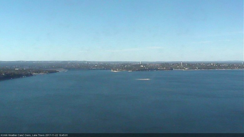 Lake Travis webcam, November 22, 2017 9:55 AM CT