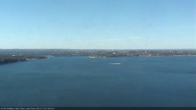 Lake Travis webcam, November 22, 2017 10:00 AM CT