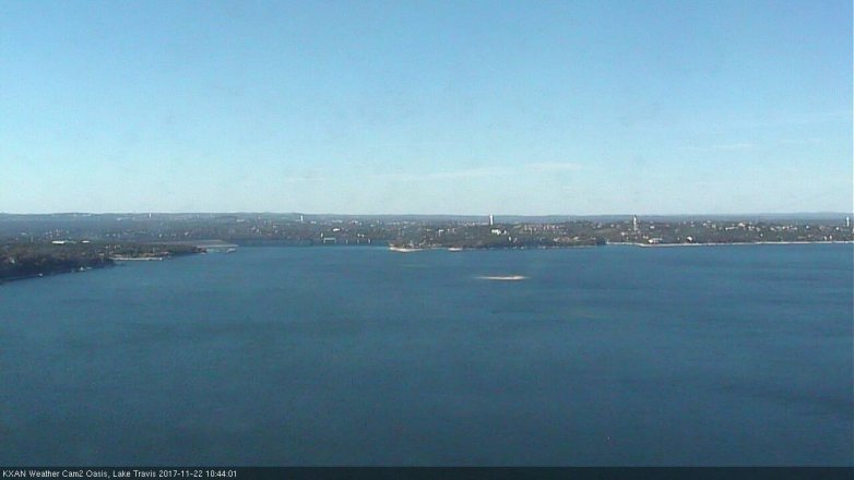 Lake Travis webcam, November 22, 2017 10:10 AM CT
