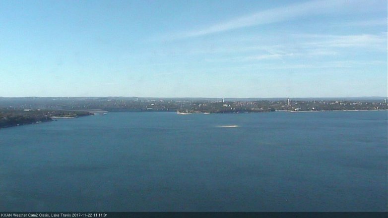 Lake Travis webcam, November 22, 2017 10:35 AM CT