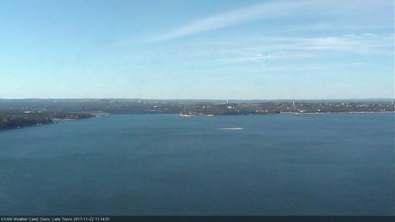 Lake Travis webcam, November 22, 2017 10:40 AM CT