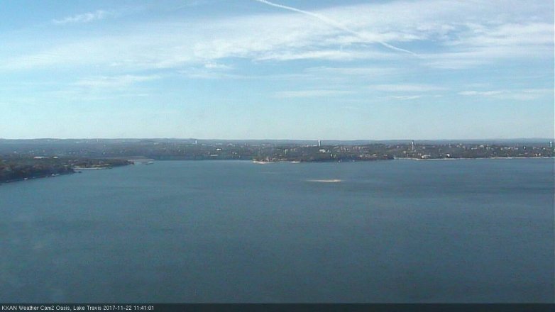 Lake Travis webcam, November 22, 2017 10:50 AM CT