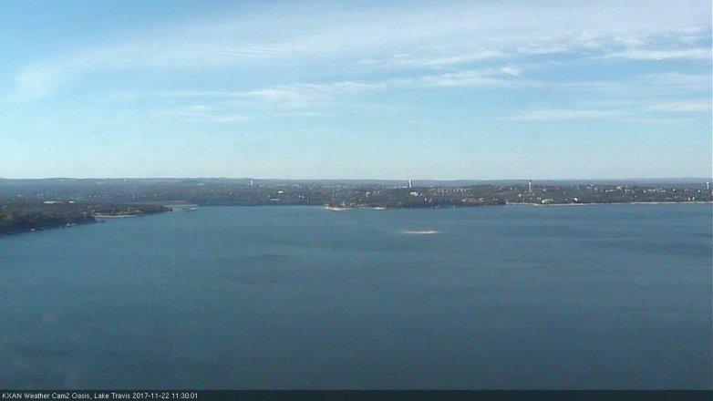Lake Travis webcam, November 22, 2017 10:55 AM CT