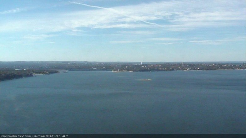 Lake Travis webcam, November 22, 2017 11:05 AM CT