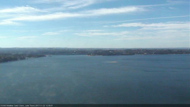 Lake Travis webcam, November 22, 2017 11:55 AM CT