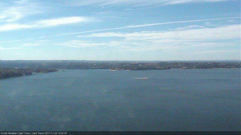 Lake Travis webcam, November 22, 2017 12:00 PM CT