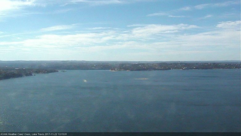 Lake Travis webcam, November 22, 2017 12:35 PM CT