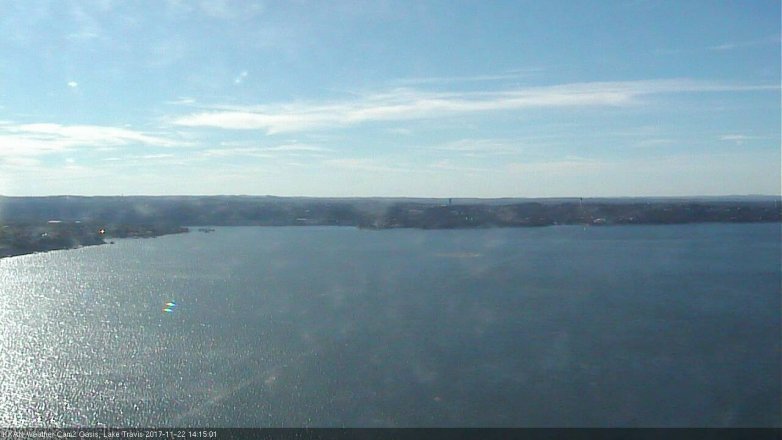 Lake Travis webcam, November 22, 2017 1:30 PM CT