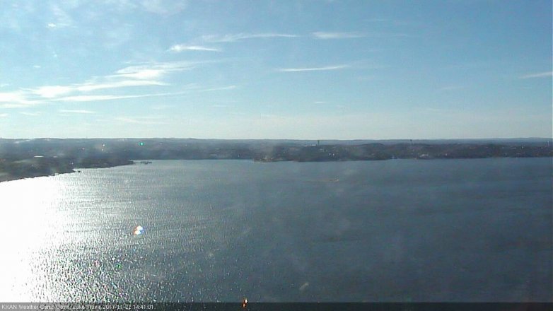 Lake Travis webcam, November 22, 2017 1:45 PM CT