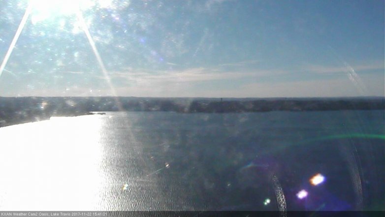 Lake Travis webcam, November 22, 2017 2:45 PM CT