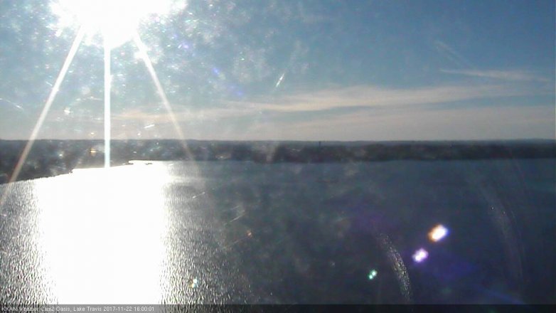 Lake Travis webcam, November 22, 2017 3:05 PM CT