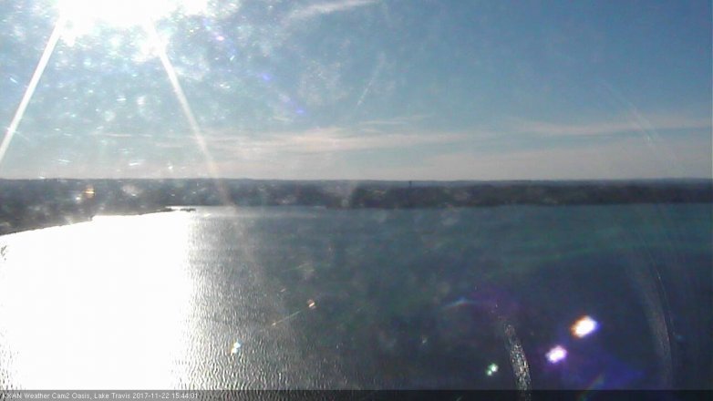 Lake Travis webcam, November 22, 2017 3:15 PM CT