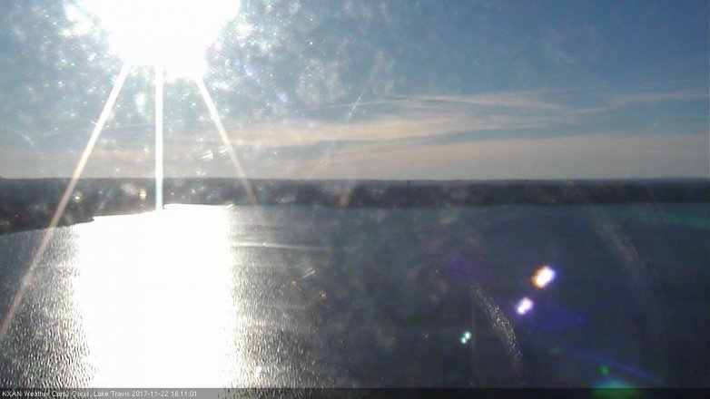 Lake Travis webcam, November 22, 2017 3:20 PM CT