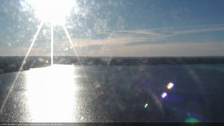 Lake Travis webcam, November 22, 2017 3:25 PM CT