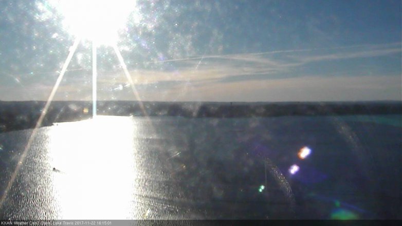 Lake Travis webcam, November 22, 2017 3:30 PM CT