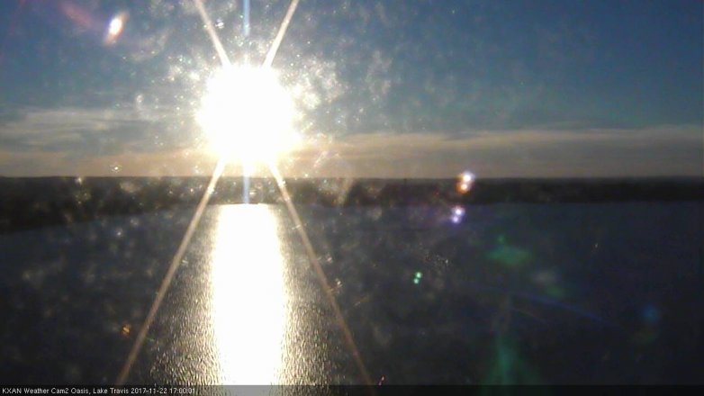 Lake Travis webcam, November 22, 2017 4:05 PM CT