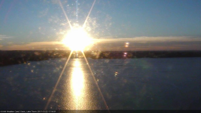 Lake Travis webcam, November 22, 2017 4:20 PM CT