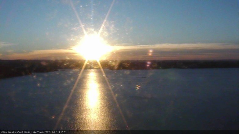 Lake Travis webcam, November 22, 2017 4:25 PM CT
