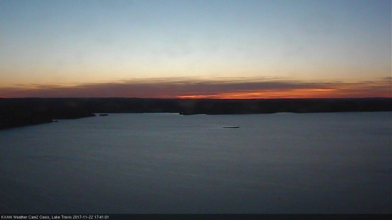Lake Travis webcam, November 22, 2017 5:10 PM CT