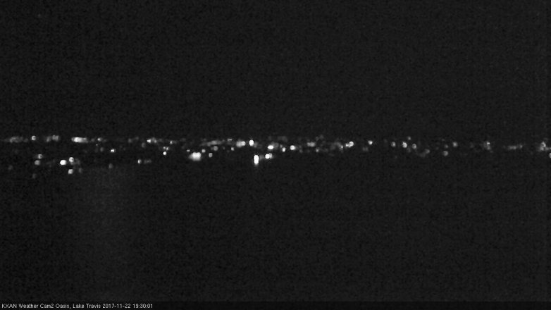 Lake Travis webcam, November 22, 2017 6:55 PM CT
