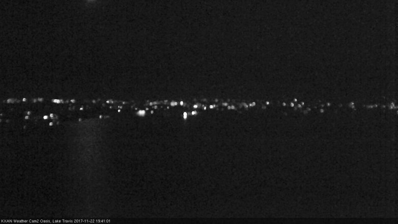 Lake Travis webcam, November 22, 2017 7:00 PM CT