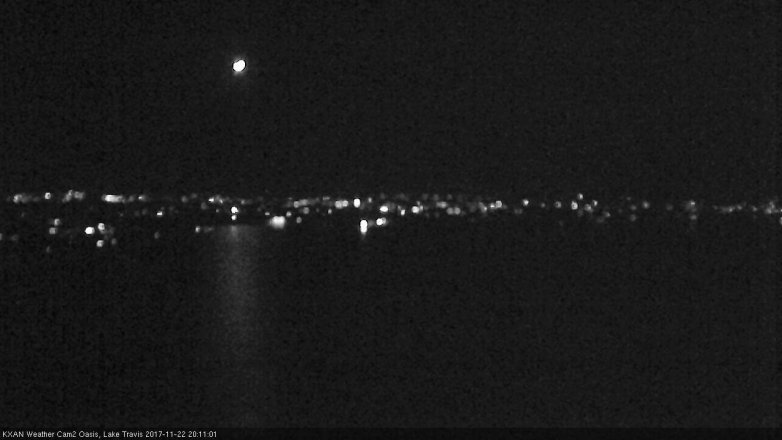 Lake Travis webcam, November 22, 2017 7:30 PM CT